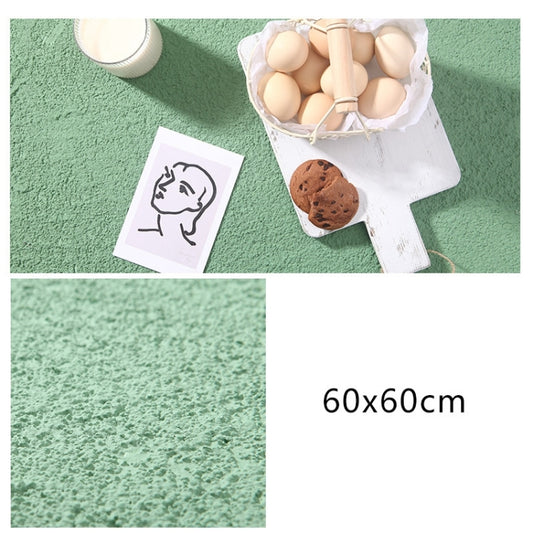 60 x 60cm PVC Backdrop Board Coarse Sand Texture Cement Photography Backdrop Board(Grey Bean Green) - Brick Wall by buy2fix | Online Shopping UK | buy2fix