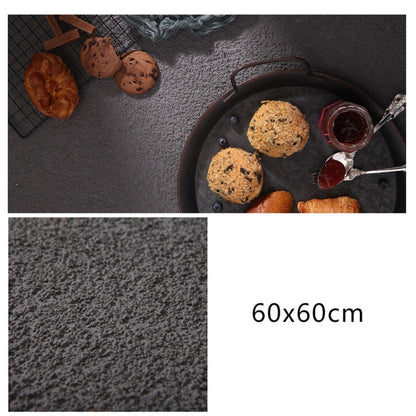 60 x 60cm PVC Backdrop Board Coarse Sand Texture Cement Photography Backdrop Board(Dark Grey) - Brick Wall by buy2fix | Online Shopping UK | buy2fix