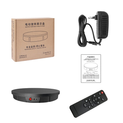 52cm Remote Control Electric Rotating Turntable Display Stand Video Shooting Props Turntable, Charging Power, Power Plug:AU Plug(Black) -  by buy2fix | Online Shopping UK | buy2fix