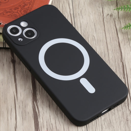 For iPhone 13 Liquid Silicone Shockproof Magsafe Case(Black) - iPhone 13 Cases by buy2fix | Online Shopping UK | buy2fix