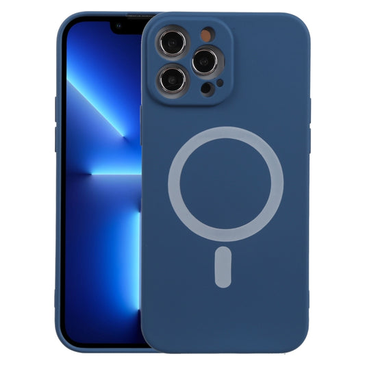 For iPhone 13 Pro Max Liquid Silicone Shockproof Magsafe Case (Navy Blue) - iPhone 13 Pro Max Cases by buy2fix | Online Shopping UK | buy2fix