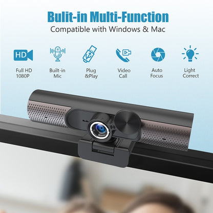 HY33 1080P HD USB Computer Webcam, Type:without Speaker(Black) by buy2fix