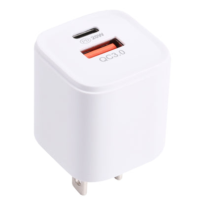 20WACB 20W QC3.0 + PD Quick Charger, Plug Specification:US Plug(White) - USB Charger by buy2fix | Online Shopping UK | buy2fix