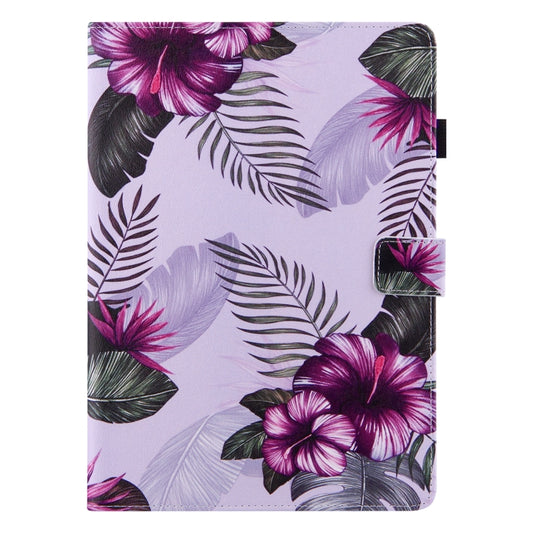 For iPad mini 2024 / mini 6 Silk Texture Horizontal Flip Tablet Leather Case with Holder & Card Slot & Sleep / Wake-up Function(Purple Flower) - iPad mini 6 Cases by buy2fix | Online Shopping UK | buy2fix