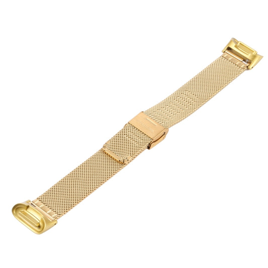 For Fitbit Charge 5 Milan Steel Double Buckles Strap Watch Band(Gold) - Watch Bands by buy2fix | Online Shopping UK | buy2fix