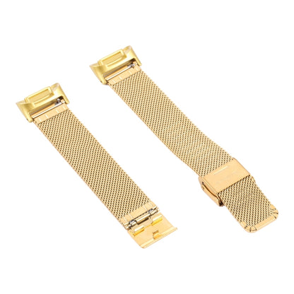 For Fitbit Charge 5 Milan Steel Double Buckles Strap Watch Band(Gold) - Watch Bands by buy2fix | Online Shopping UK | buy2fix