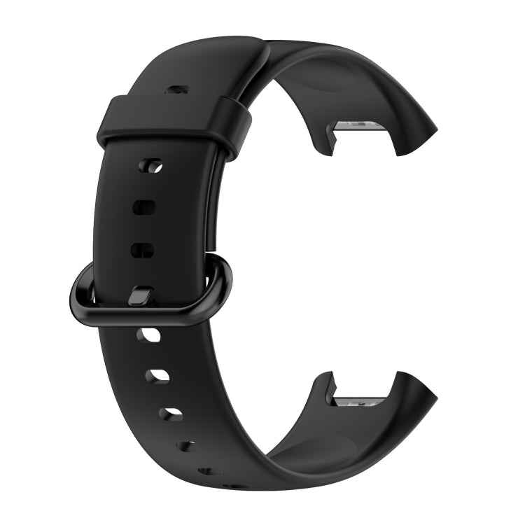 For Xiaomi Redmi Watch 2 Solid Color Silicone Strap Watch Band(Black) - Watch Bands by buy2fix | Online Shopping UK | buy2fix