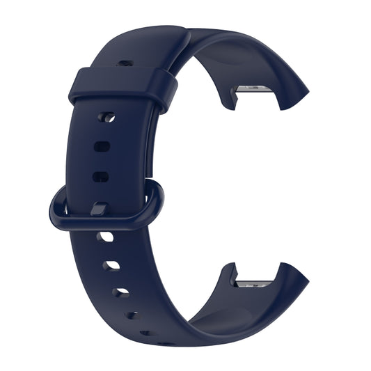 For Xiaomi Redmi Watch 2 Solid Color Silicone Strap Watch Band(Dark Blue) - Watch Bands by buy2fix | Online Shopping UK | buy2fix