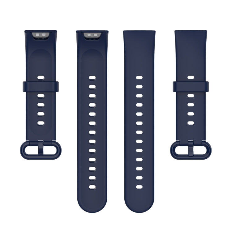 For Xiaomi Redmi Watch 2 Solid Color Silicone Strap Watch Band(Dark Blue) - Watch Bands by buy2fix | Online Shopping UK | buy2fix