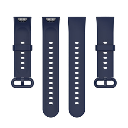 For Xiaomi Redmi Watch 2 Solid Color Silicone Strap Watch Band(Dark Blue) - Watch Bands by buy2fix | Online Shopping UK | buy2fix