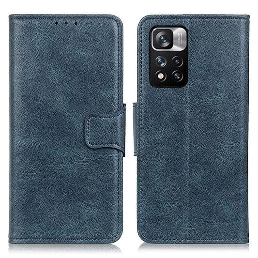 For Xiaomi Redmi Note 11 Pro / Redmi Note 11 Pro+ 5G / Mi 11i Mirren Crazy Horse Texture Horizontal Flip Leather Phone Case with Holder & Card Slots & Wallet(Blue) - Xiaomi Cases by buy2fix | Online Shopping UK | buy2fix