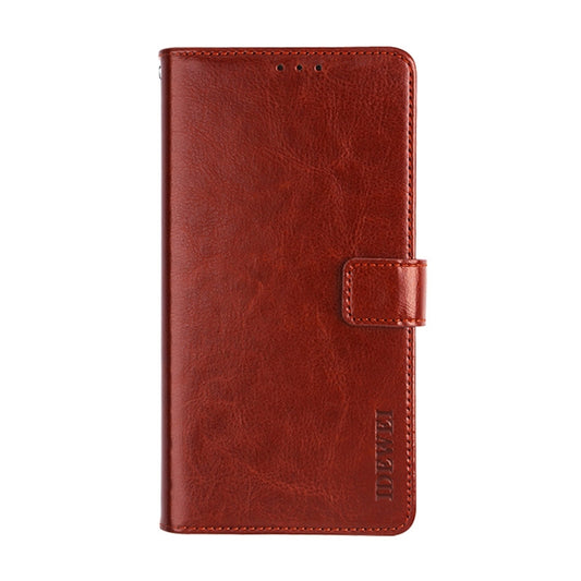For Nokia C30 idewei Crazy Horse Texture Leather Phone Case with Holder & Card Slots & Wallet(Brown) by idewei