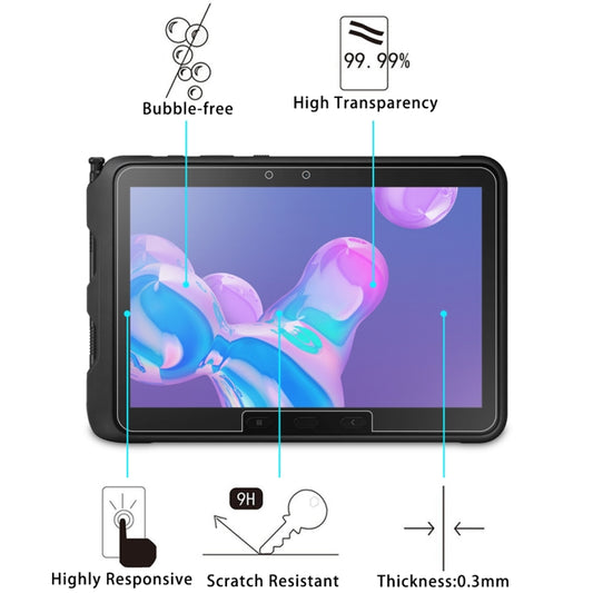 2 PCS For Galaxy Tab Active Pro T545 / Active4 Pro / Tab Active5 Pro 9H 0.3mm Explosion-proof Tempered Glass Film - For Samsung Tab by buy2fix | Online Shopping UK | buy2fix