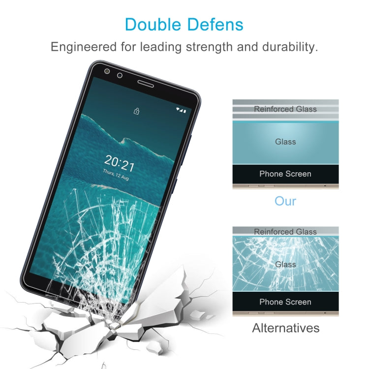 For Nokia C1 2nd Edition 0.26mm 9H 2.5D Tempered Glass Film by DIYLooks