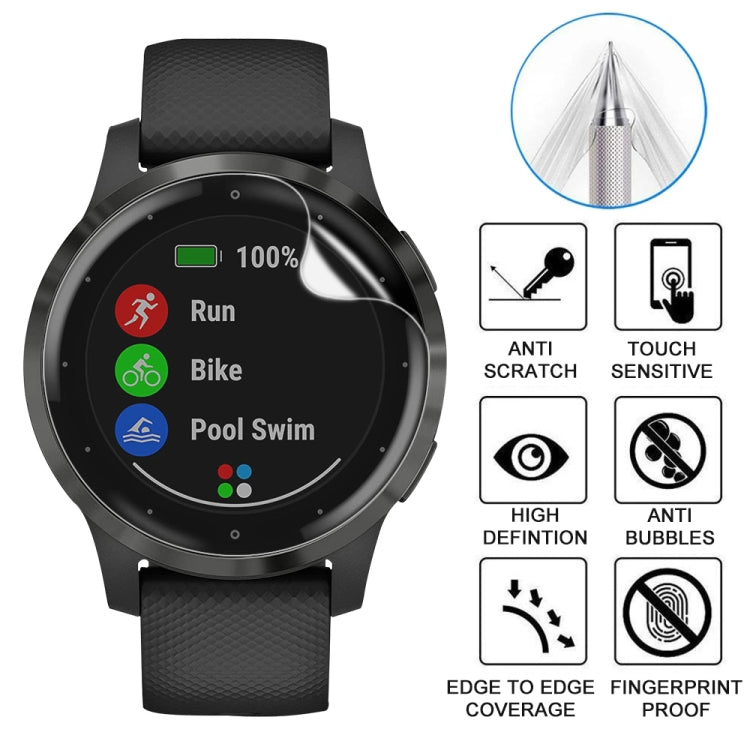 For Garmin Vivoactive 4S Soft Hydrogel Film Watch Screen Protector by buy2fix