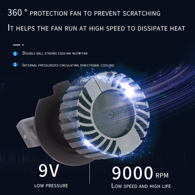 1 Pair G8 Plus H7 DC9-16V / 30W / 8000LM / 6000K IP67 Car LED 3570 Lamp Beads Headlight(White Light) - LED Headlamps by buy2fix | Online Shopping UK | buy2fix