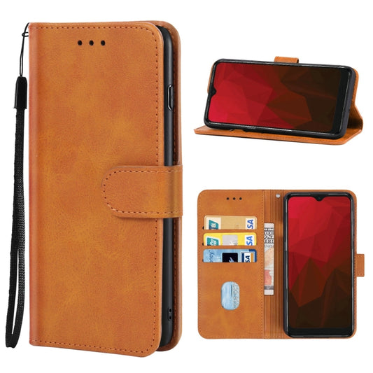 Leather Phone Case For Vodafone Smart V11(Brown) - More Brand by buy2fix | Online Shopping UK | buy2fix