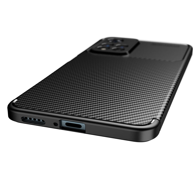 For Xiaomi Redmi Note 11 Pro China Version Carbon Fiber Texture Shockproof TPU Phone Case(Black) by buy2fix
