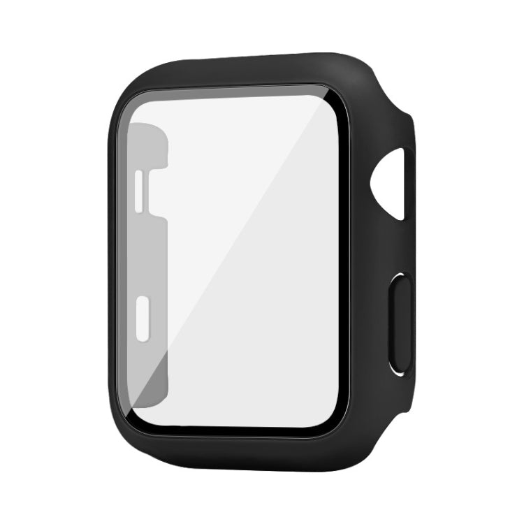 IMAK Shockproof PC Protective Case with Tempered Glass Film For Apple Watch Series 3 & 2 & 1 42mm(Black) - Watch Cases by imak | Online Shopping UK | buy2fix