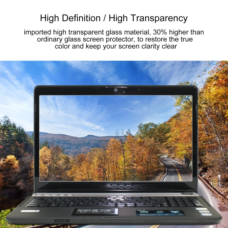 9H Laptop Tempered Glass Screen Protective Film For Asus M60W96Vp 16 inch - Screen Protection Film by buy2fix | Online Shopping UK | buy2fix