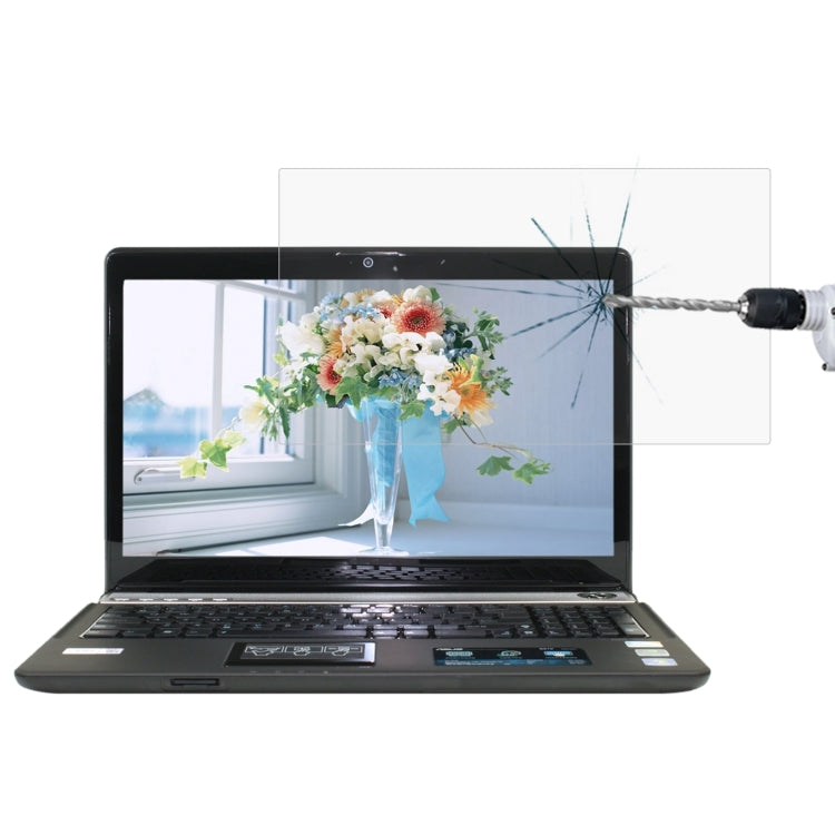 9H Laptop Tempered Glass Screen Protective Film For Asus N61W66Vg 16 inch - Screen Protection Film by buy2fix | Online Shopping UK | buy2fix