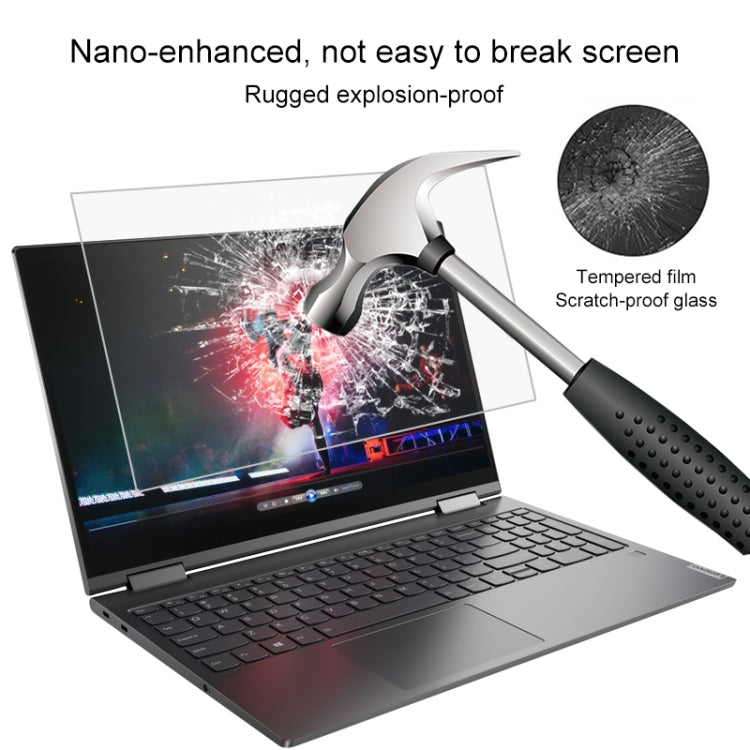 For Lenovo Yoga C740 15.6 inch Laptop Screen HD Tempered Glass Protective Film - Screen Protection Film by buy2fix | Online Shopping UK | buy2fix