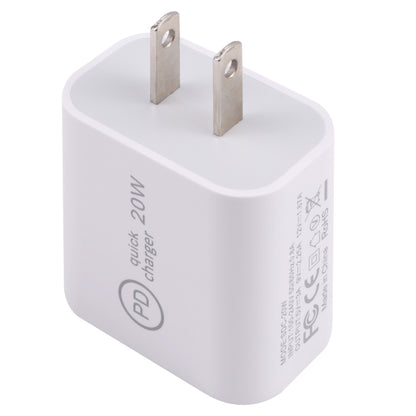 SDC-20W PD USB-C / Type-C Travel Charger + 1m 20W USB-C / Type-C to 8 Pin Data Cable Set, US Plug(Pink) - USB Charger by buy2fix | Online Shopping UK | buy2fix