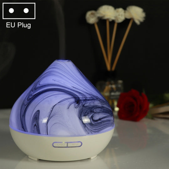 400ml Volcano Shape Humidifier Glass Aromatherapy Machine Automatic Alcohol Sprayer, Plug Specification:EU Plug(White)