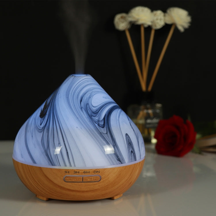 400ml Volcano Shape Humidifier Glass Aromatherapy Machine Automatic Alcohol Sprayer, Plug Specification:EU Plug(Khaki) - Air Purifiers & Accessories by buy2fix | Online Shopping UK | buy2fix