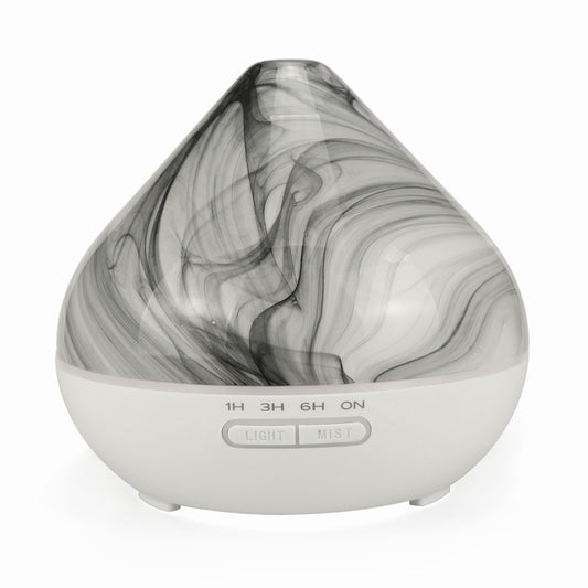 400ml Volcano Shape Humidifier Glass Aromatherapy Machine Automatic Alcohol Sprayer, Plug Specification:US Plug(White) - Air Purifiers & Accessories by buy2fix | Online Shopping UK | buy2fix