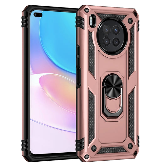For Huawei nova 8i Shockproof TPU + PC Phone Case with 360 Degree Rotating Holder(Rose Gold) - Huawei Cases by buy2fix | Online Shopping UK | buy2fix
