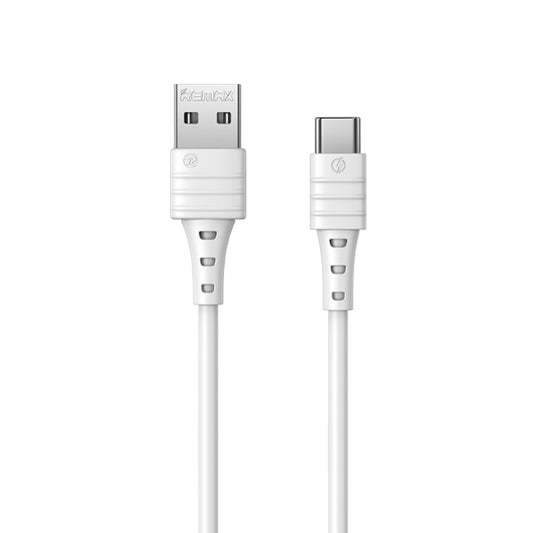 REMAX RC-179a 2.4A Type-C / USB-C High Elastic TPE Fast Charging Data Cable, Length: 1m(White) - USB-C & Type-C Cable by REMAX | Online Shopping UK | buy2fix