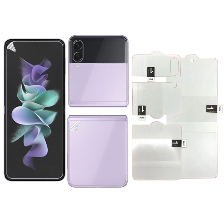Full Screen Protector Explosion-proof Hydrogel Film For Samsung Galaxy Z Flip3 5G(Internal+External+Back Screen) - Galaxy Tempered Glass by buy2fix | Online Shopping UK | buy2fix