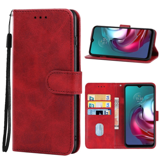 Leather Phone Case For Motorola Moto G30 / G20 / G10 4G(Red) - Motorola Cases by buy2fix | Online Shopping UK | buy2fix
