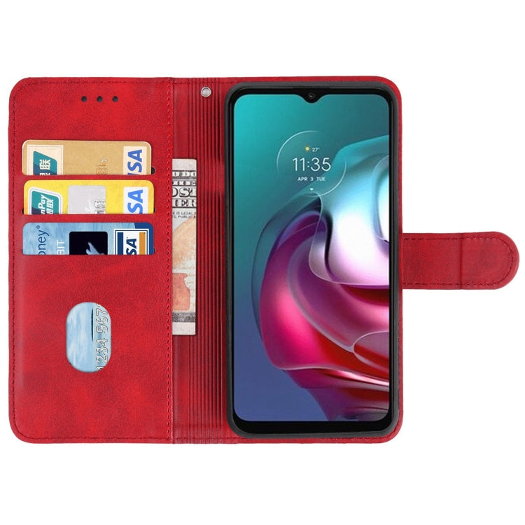 Leather Phone Case For Motorola Moto G30 / G20 / G10 4G(Red) - Motorola Cases by buy2fix | Online Shopping UK | buy2fix