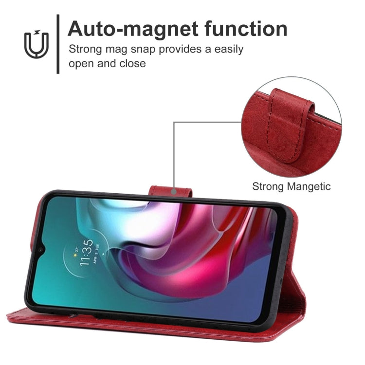 Leather Phone Case For Motorola Moto G30 / G20 / G10 4G(Red) - Motorola Cases by buy2fix | Online Shopping UK | buy2fix