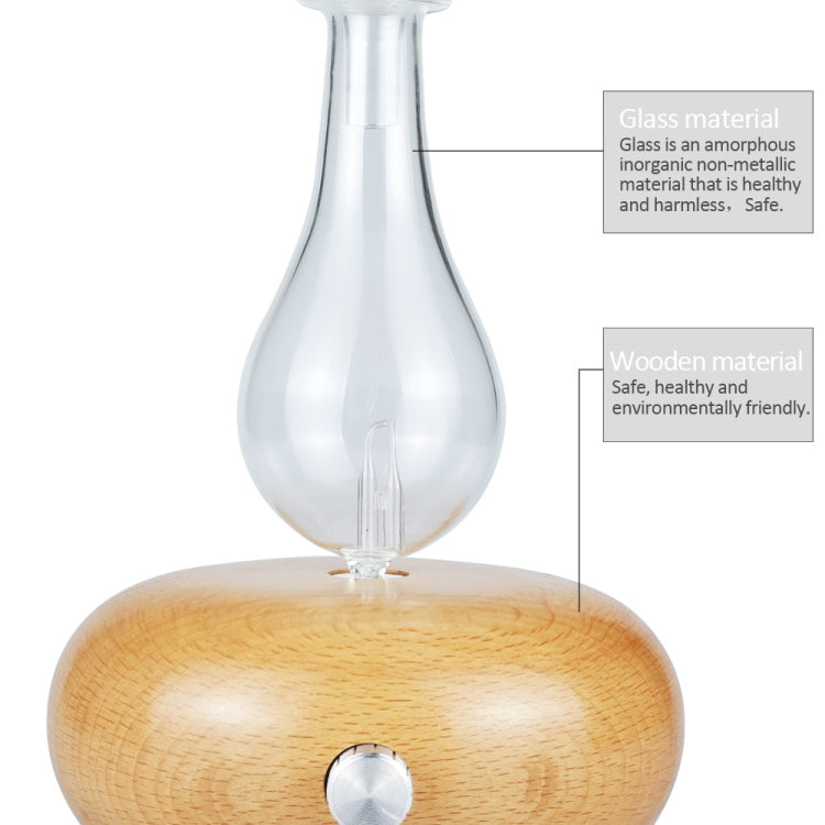 Wood Essential Oil Diffuser Aromatherapy Machine Automatic Alcohol Sprayer, Plug Specification:US Plug(Light Brown) - Air Purifiers & Accessories by buy2fix | Online Shopping UK | buy2fix