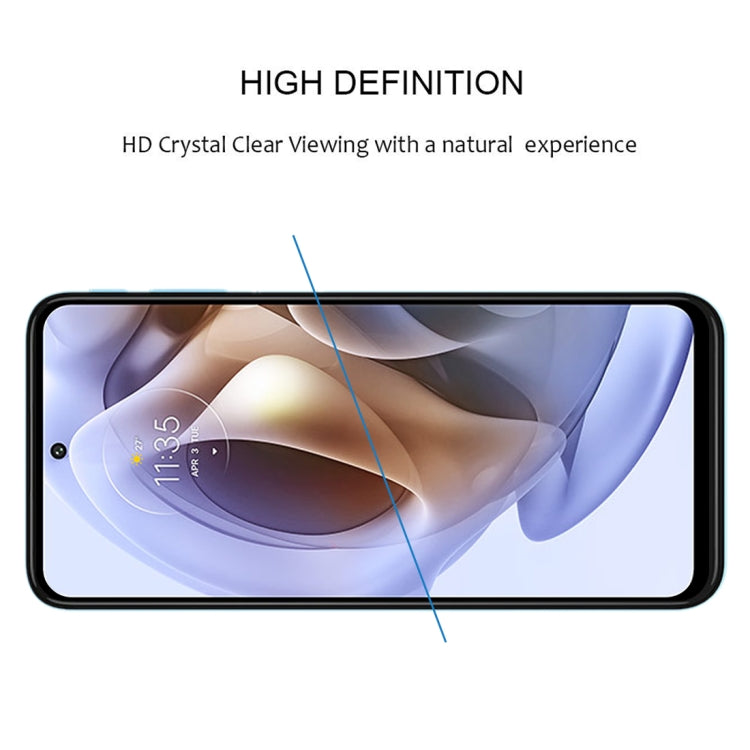 Full Glue Cover Screen Protector Tempered Glass Film For Motorola Moto G31 / Moto G53 / Moto G53 India - Motorola Tempered Glass by buy2fix | Online Shopping UK | buy2fix
