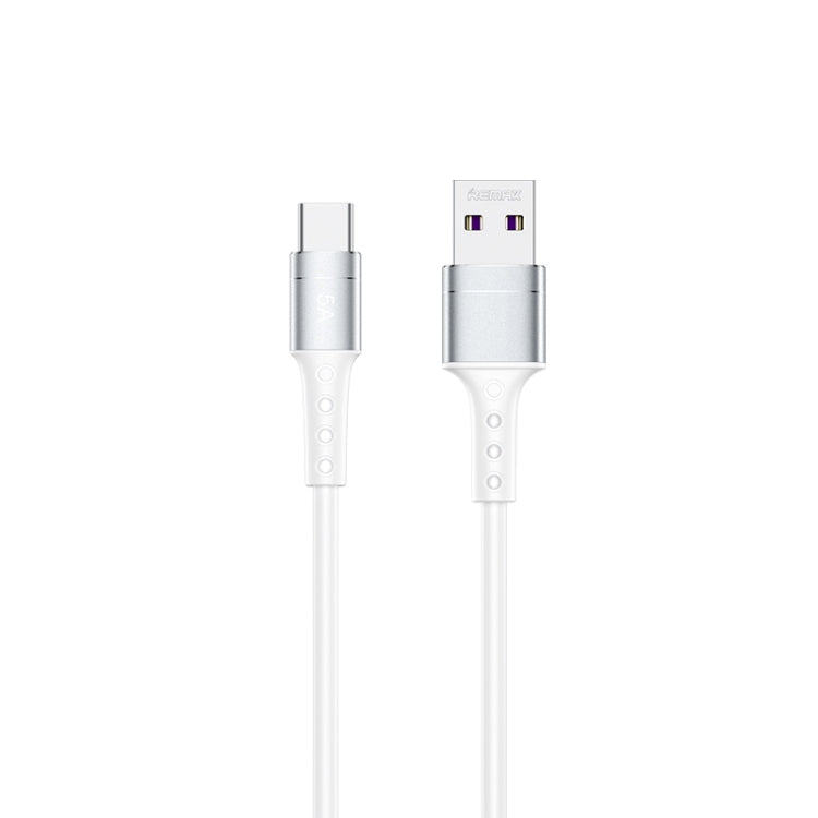 REMAX RC-198a Chaining II Series 5A USB to USB-C / Type-C Fast Charging Data Cable, Cable Length: 1m(White) - USB-C & Type-C Cable by REMAX | Online Shopping UK | buy2fix