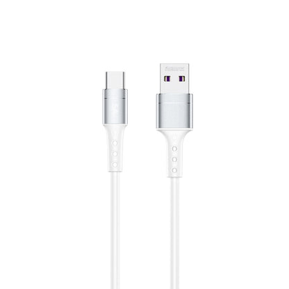 REMAX RC-198a Chaining II Series 5A USB to USB-C / Type-C Fast Charging Data Cable, Cable Length: 1m(White) - USB-C & Type-C Cable by REMAX | Online Shopping UK | buy2fix