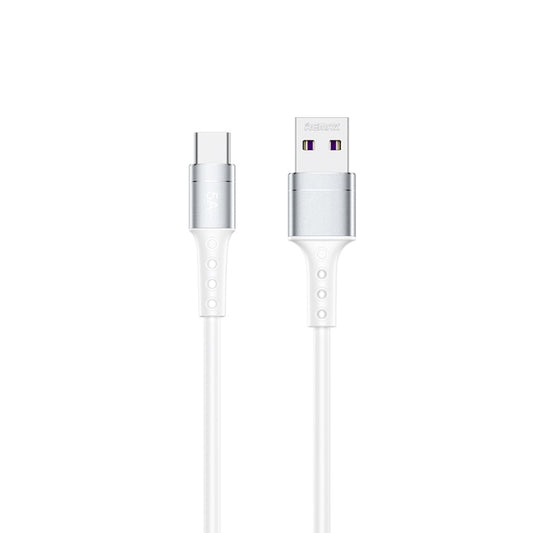 REMAX RC-198a Chaining II Series 5A USB to USB-C / Type-C Fast Charging Data Cable, Cable Length: 1m(White) - USB-C & Type-C Cable by REMAX | Online Shopping UK | buy2fix