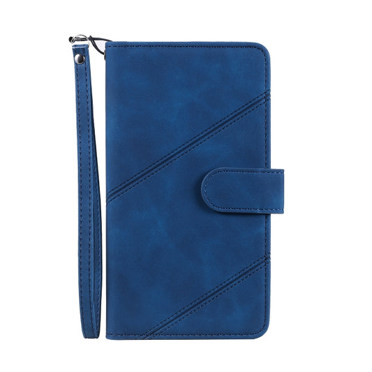 For iPhone 13 Pro Max Skin Feel Horizontal Flip Leather Phone Case (Blue) - iPhone 13 Pro Max Cases by buy2fix | Online Shopping UK | buy2fix
