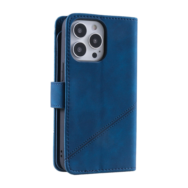 For iPhone 13 Pro Max Skin Feel Horizontal Flip Leather Phone Case (Blue) - iPhone 13 Pro Max Cases by buy2fix | Online Shopping UK | buy2fix