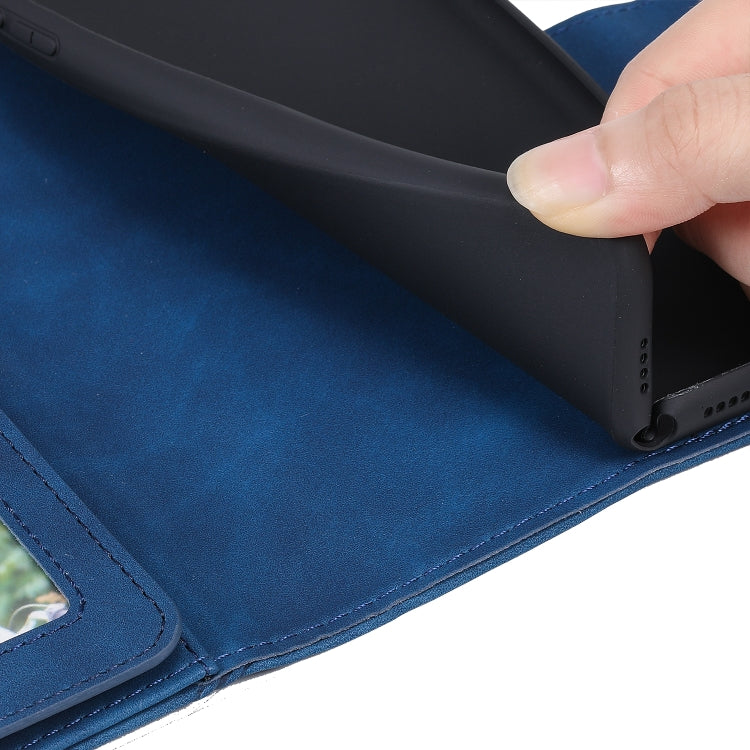 For iPhone 13 Pro Max Skin Feel Horizontal Flip Leather Phone Case (Blue) - iPhone 13 Pro Max Cases by buy2fix | Online Shopping UK | buy2fix