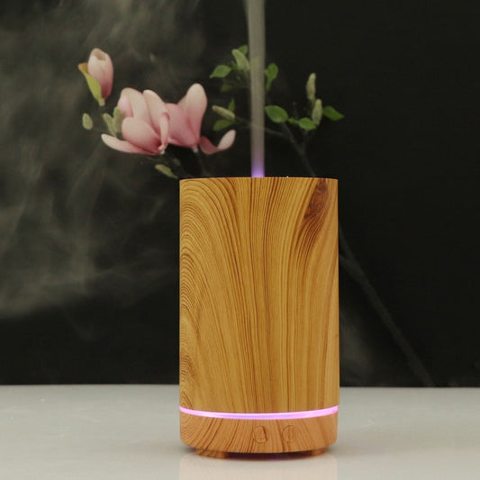 USB 200ml Hollow-out Forest Pattern Wooden Essential Oil Aromatherapy Machine Ultrasonic Humidifier Automatic Alcohol Sprayer(Light Brown-4) - Air Purifiers & Accessories by buy2fix | Online Shopping UK | buy2fix