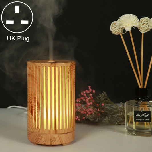 200ml Hollow-out Forest Pattern Wooden Essential Oil Aromatherapy Machine Ultrasonic Humidifier Automatic Alcohol Sprayer, Plug Specification:UK Plug(Light Brown-2) - Air Purifiers & Accessories by buy2fix | Online Shopping UK | buy2fix