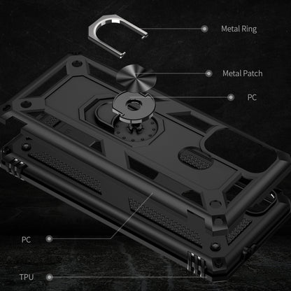 For Motorola Moto G60s Shockproof TPU + PC Phone Case with 360 Degree Rotating Holder(Black) - Motorola Cases by buy2fix | Online Shopping UK | buy2fix