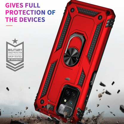 For Xiaomi Redmi 10 Shockproof TPU + PC Phone Case with 360 Degree Rotating Holder(Red) - Xiaomi Cases by buy2fix | Online Shopping UK | buy2fix