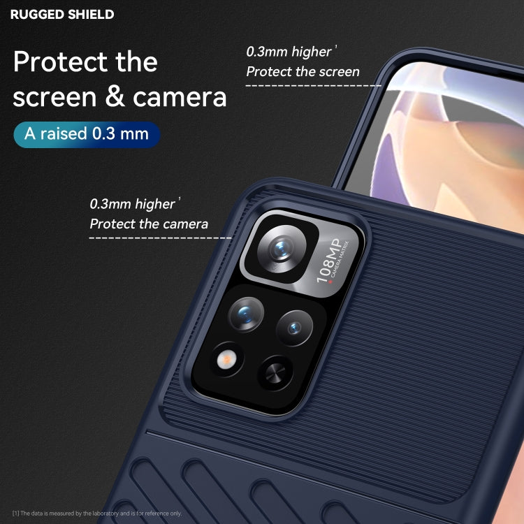 For Xiaomi Redmi Poco M4 Pro 5G Thunderbolt Shockproof TPU Soft Phone Case(Blue) - Xiaomi Cases by buy2fix | Online Shopping UK | buy2fix