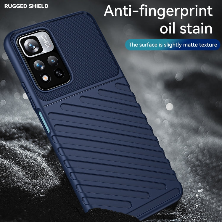 For Xiaomi Redmi Poco M4 Pro 5G Thunderbolt Shockproof TPU Soft Phone Case(Blue) - Xiaomi Cases by buy2fix | Online Shopping UK | buy2fix
